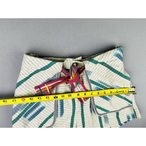 Urban Outfitters Women's 2 Eva Pattern Striped Belted Shorts - Picture 6 of 9